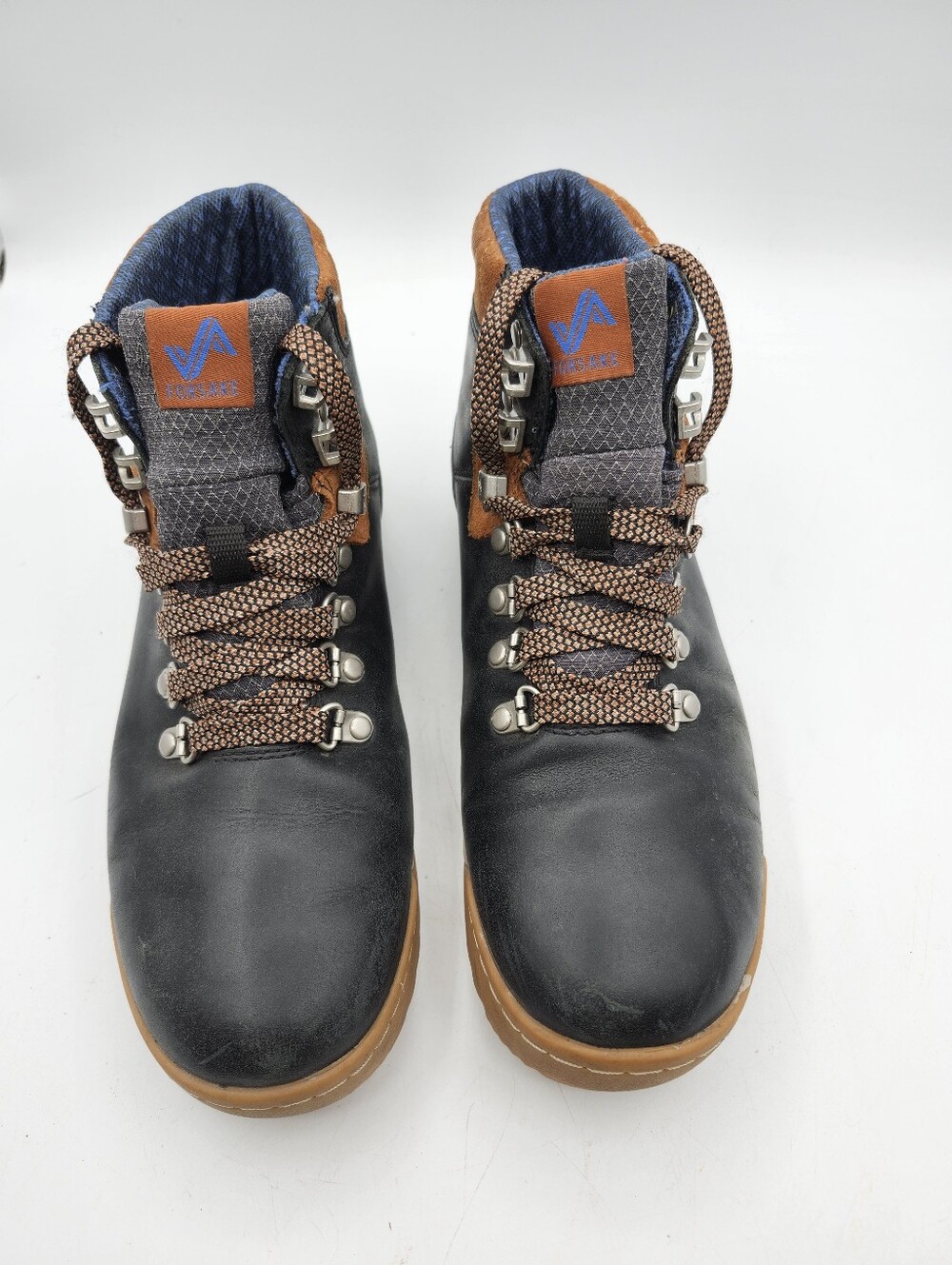 Forsake Waterproof Black and Brown Lace-Up Ankle Booties